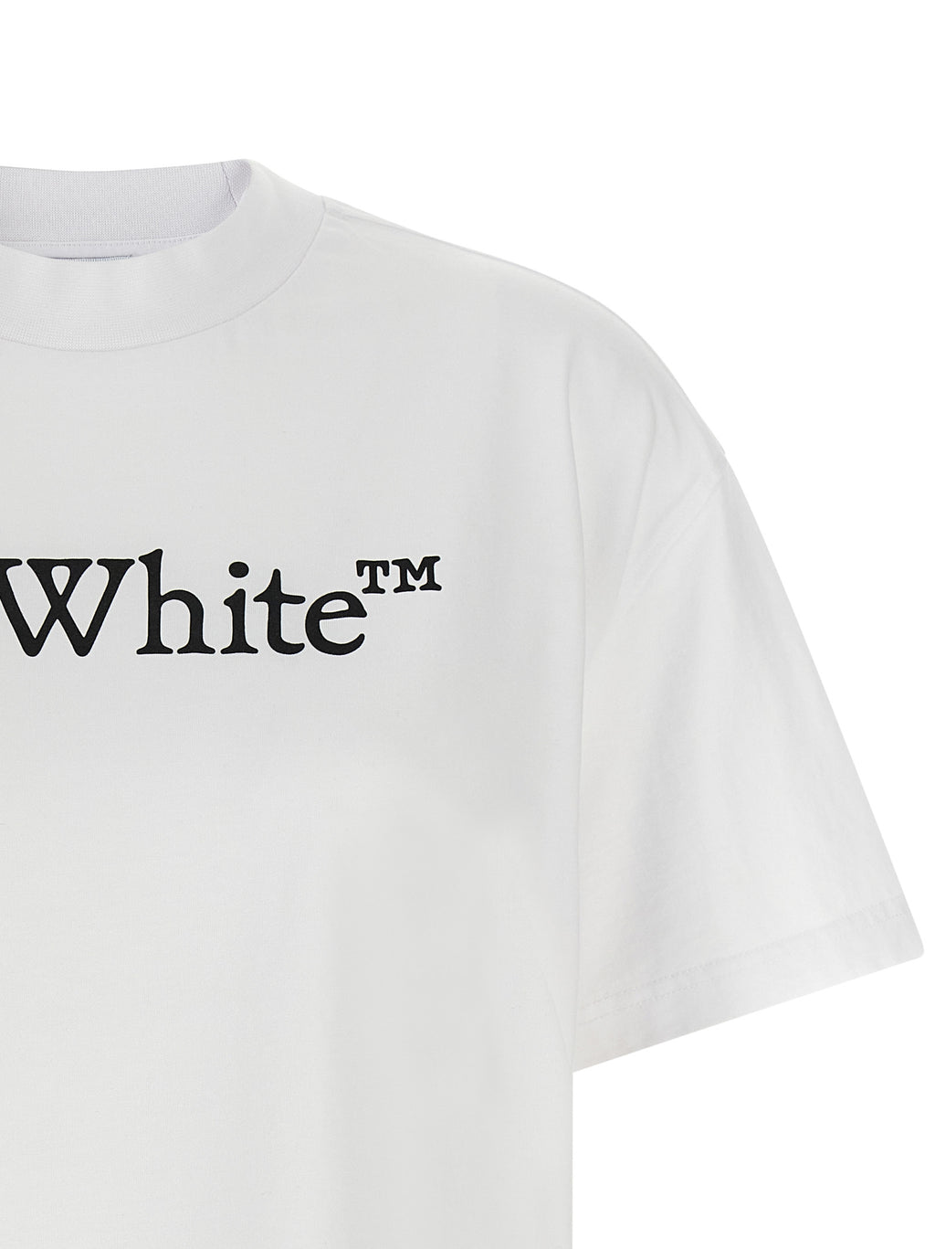 Weißes Baumwoll-T-Shirt