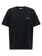 Schwarzes Baumwoll-T-Shirt