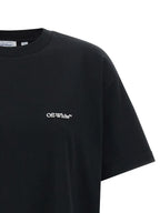 Schwarzes Baumwoll-T-Shirt