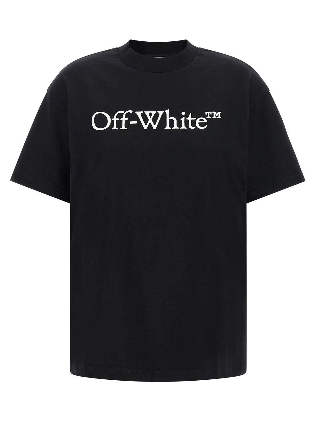 Schwarzes Baumwoll-T-Shirt