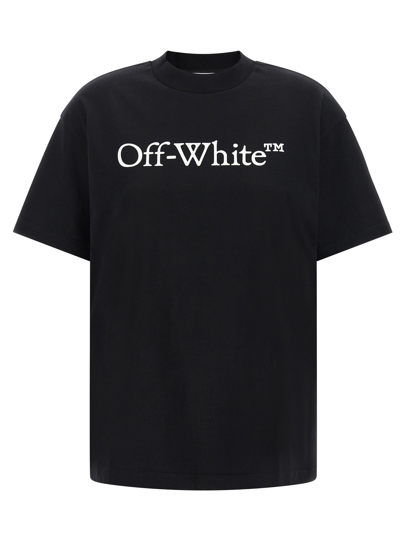 Schwarzes Baumwoll-T-Shirt