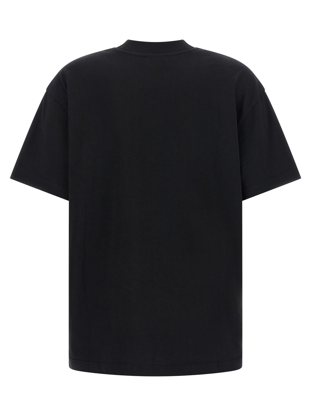 Schwarzes Baumwoll-T-Shirt