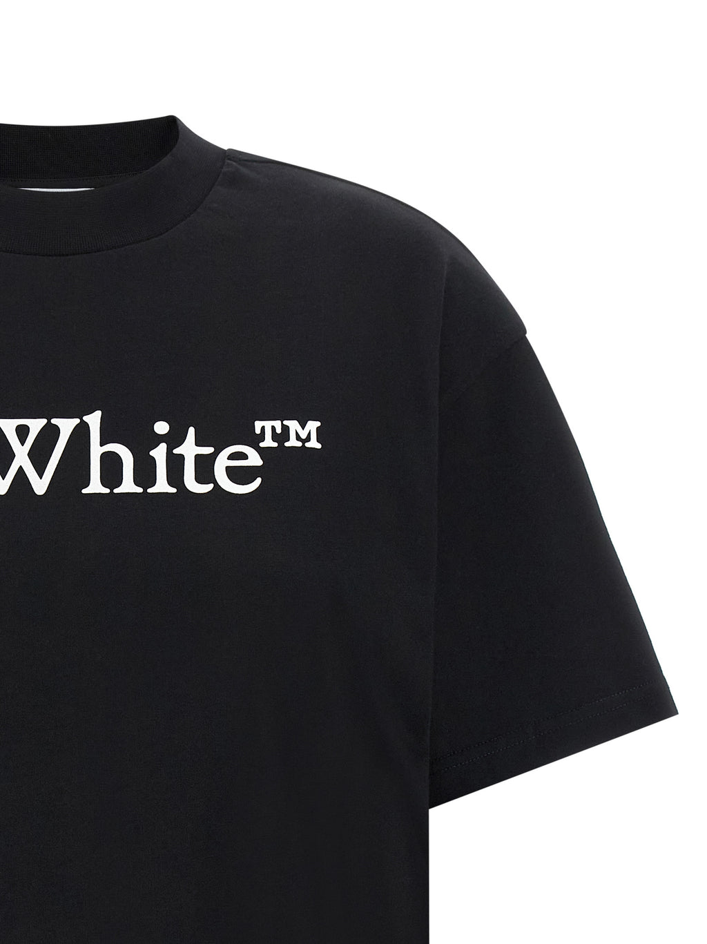 Schwarzes Baumwoll-T-Shirt