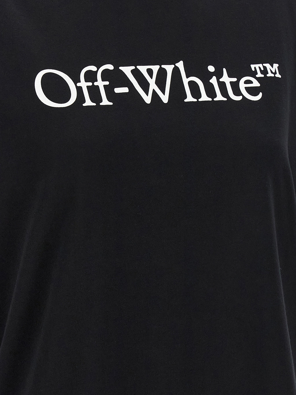 Schwarzes Baumwoll-T-Shirt