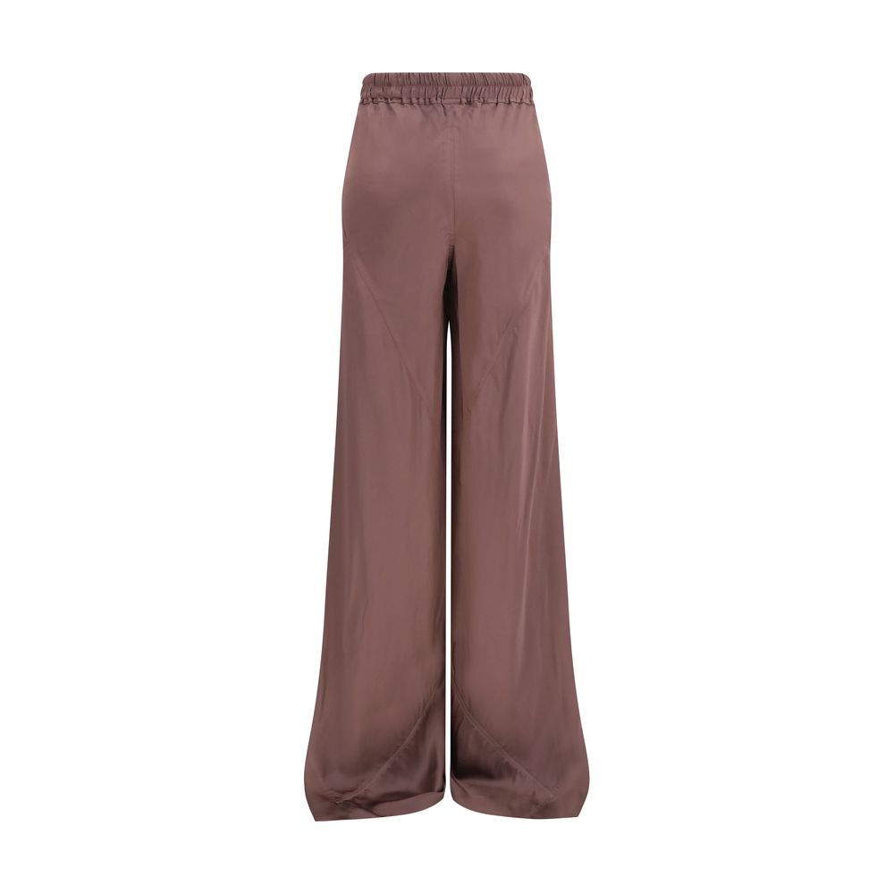 Braune Seidenhose Lässig