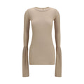 Beige Viskose-Hemd