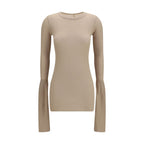 Beige Viskose-Hemd