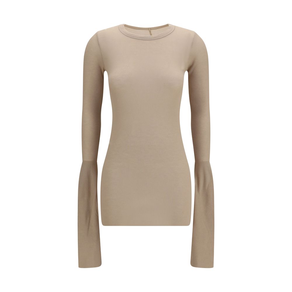 Beige Viskose-Hemd