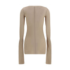 Beige Viskose-Hemd