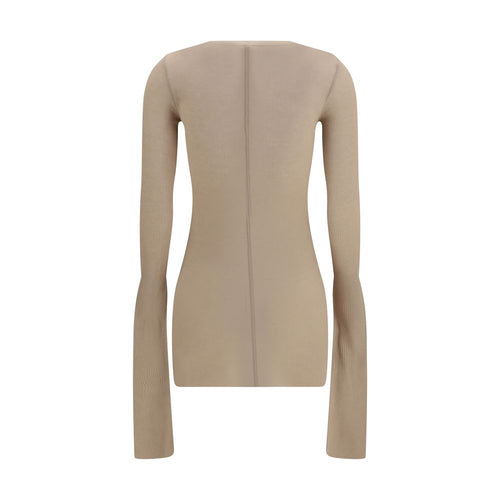 Beige Viskose-Hemd Rick Owens