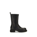 Schwarze Bos Taurus Kalbsleder Chelsea Boots