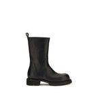Schwarze Bos Taurus Kalbsleder Chelsea Boots
