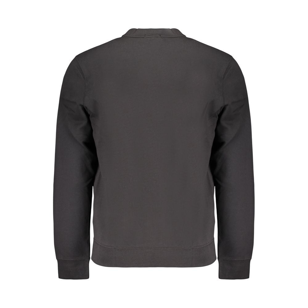 Schwarzer Baumwoll-Herren-Sweatshirt