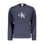Blaues Baumwoll-Sweatshirt für Herren