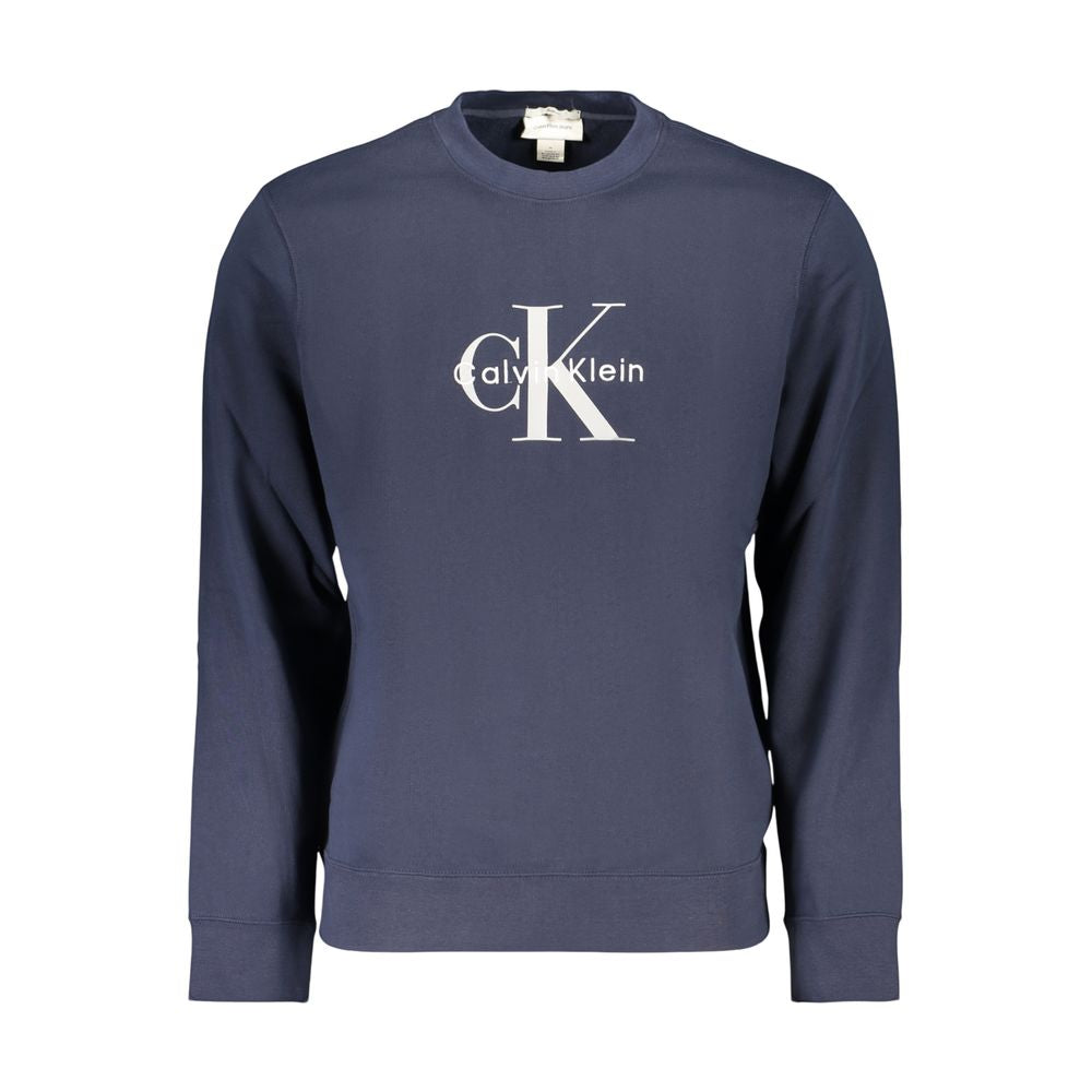 Blaues Baumwoll-Sweatshirt für Herren