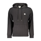 Schwarzer Baumwoll-Sweatshirt
