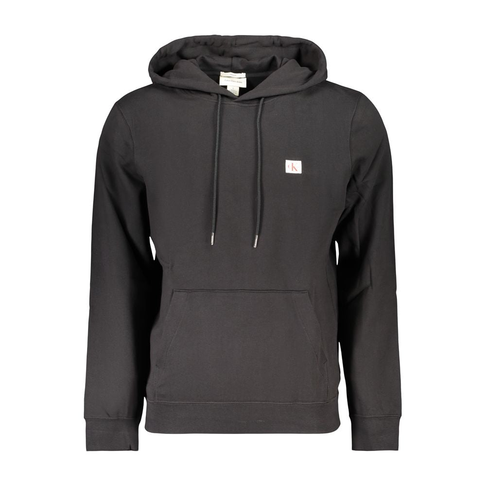 Schwarzer Baumwoll-Sweatshirt