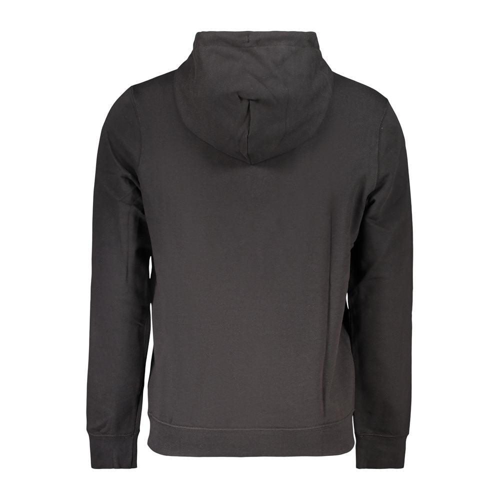 Schwarzer Baumwoll-Sweatshirt