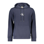 Blauer Baumwollpullover für Herren
