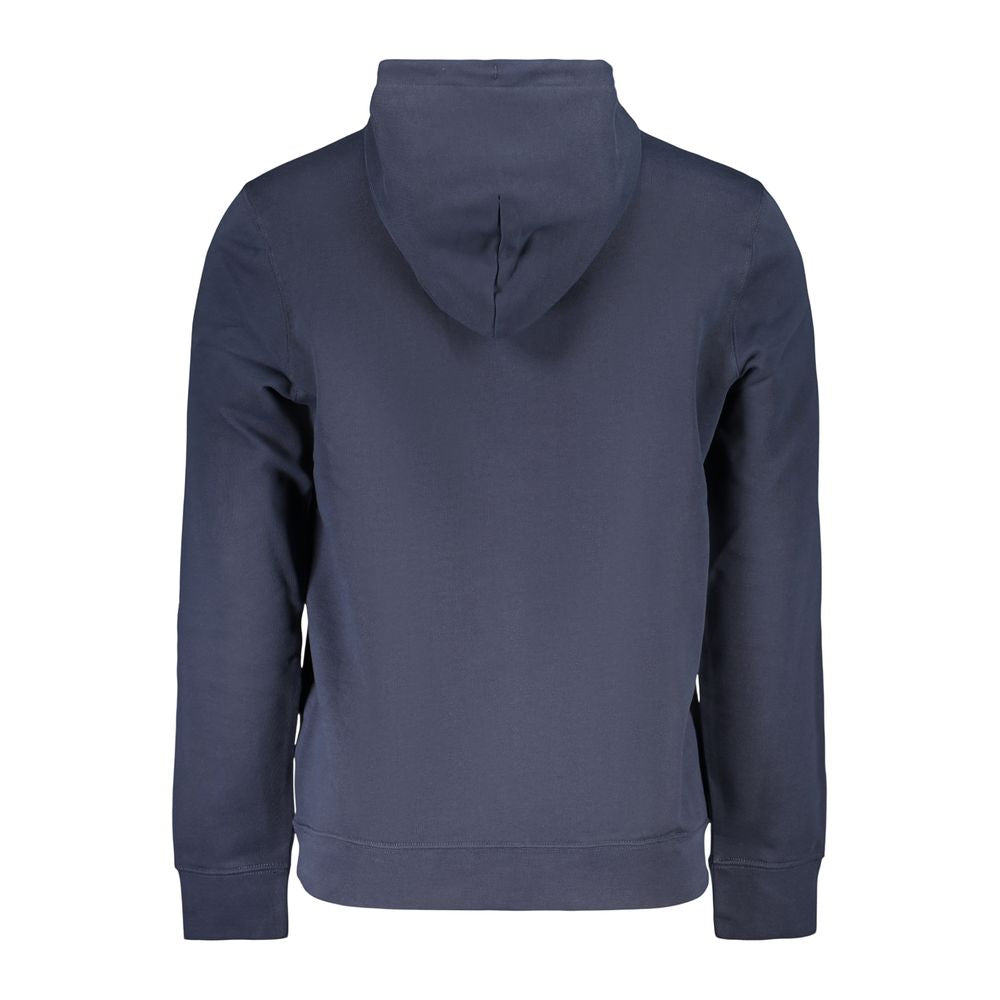 Blauer Baumwollpullover für Herren
