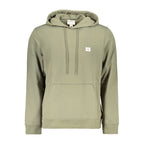 Grüner Herren-Kapuzenpullover aus Baumwolle