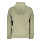 Grüner Herren-Kapuzenpullover aus Baumwolle