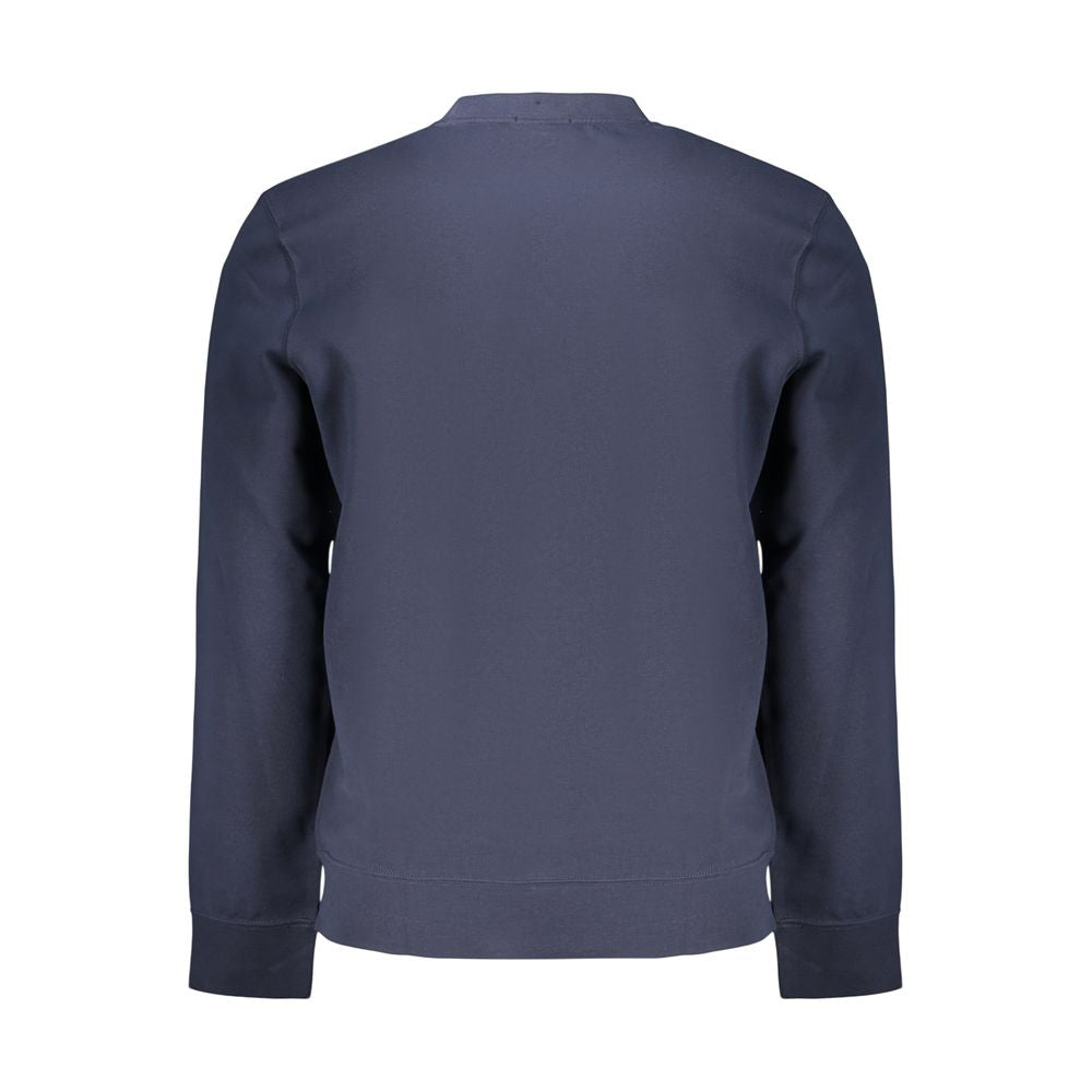 Blaues Baumwoll-Sweatshirt für Herren