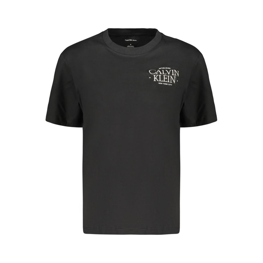 Schwarzes Baumwoll-T-Shirt für Damen