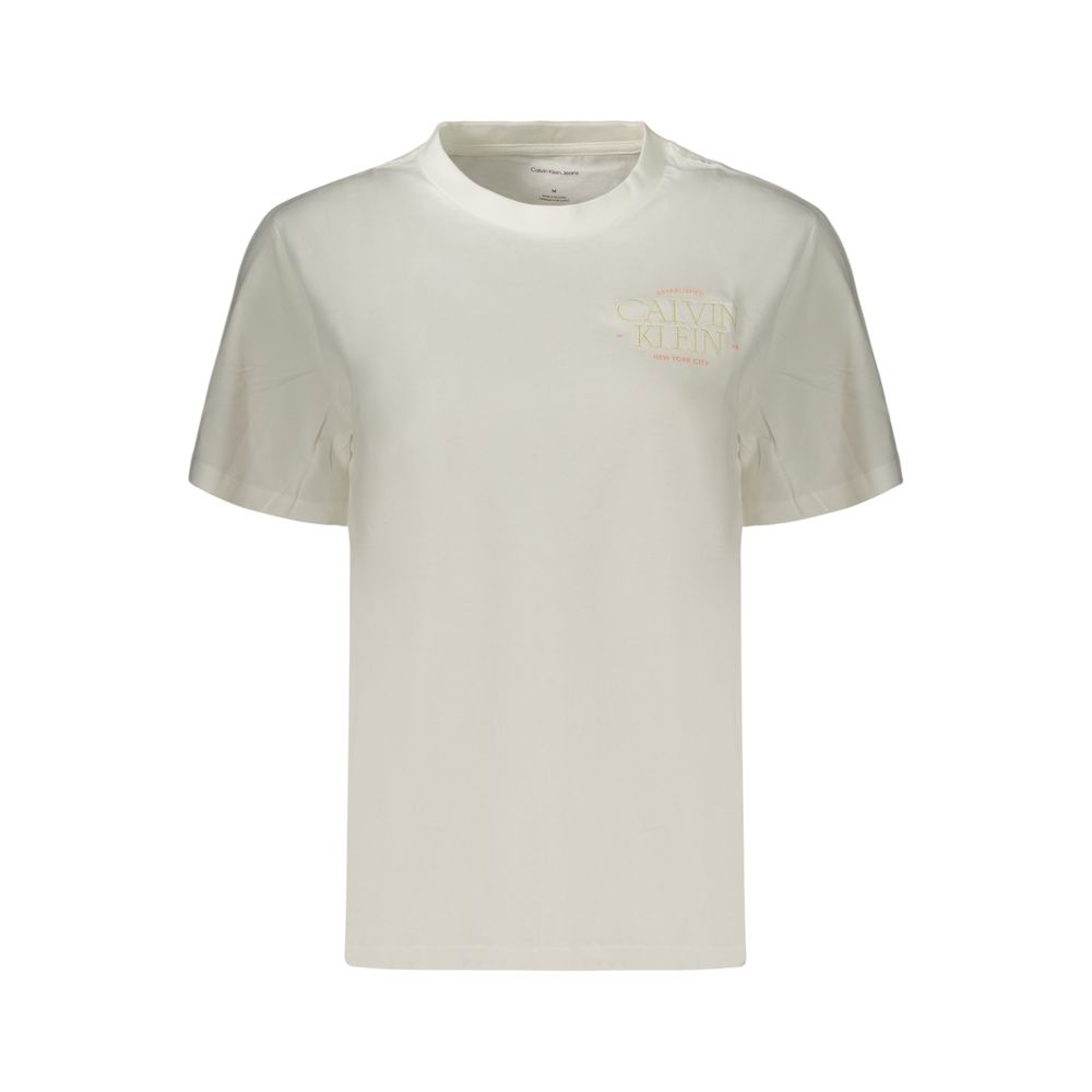 Weißes Baumwoll-T-Shirt für Damen