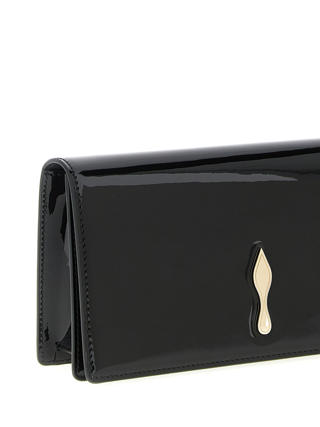 Schwarze Kalbsleder-Clutch