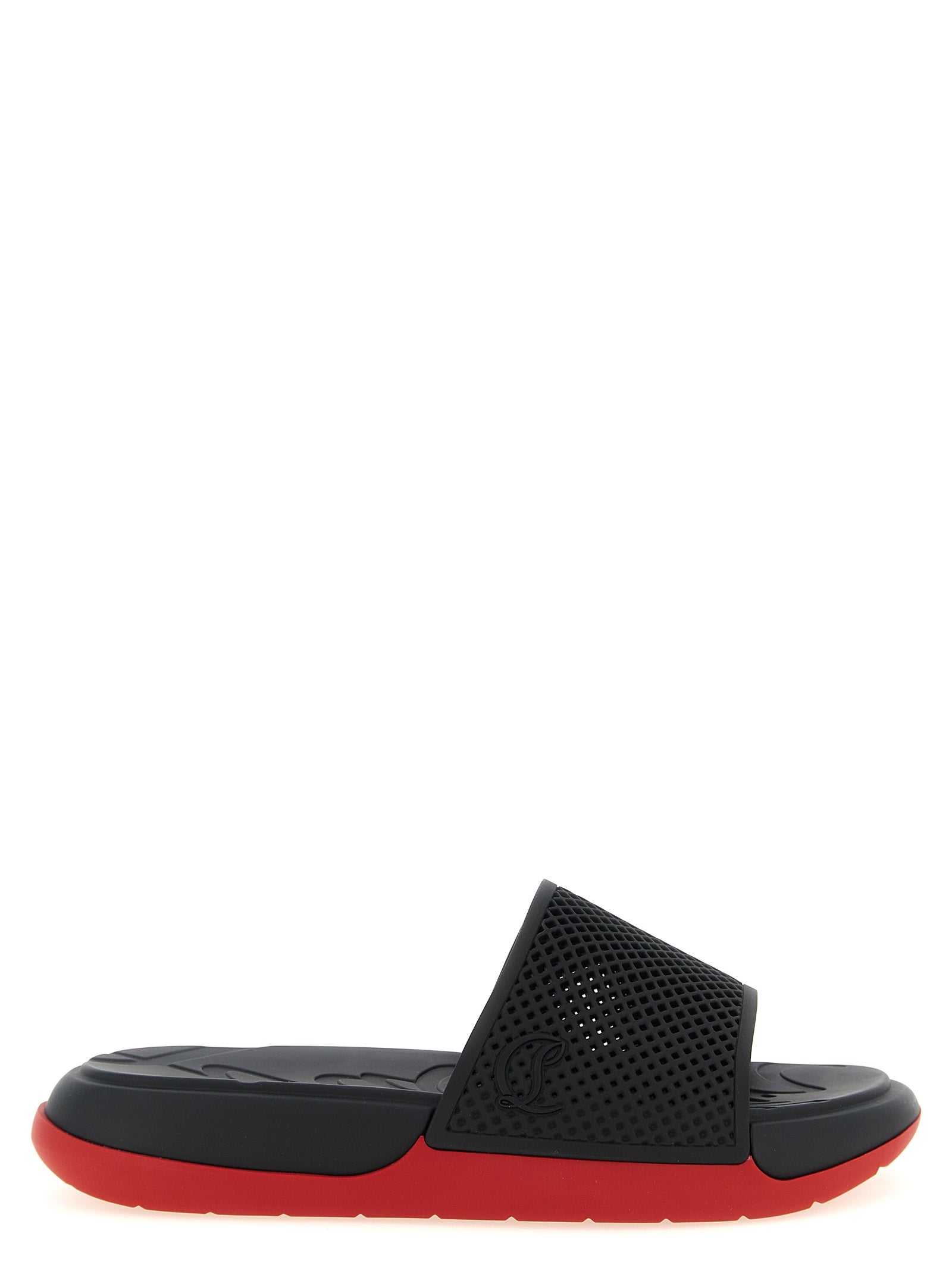 Schwarze Slides aus Polyethylen Christian Louboutin