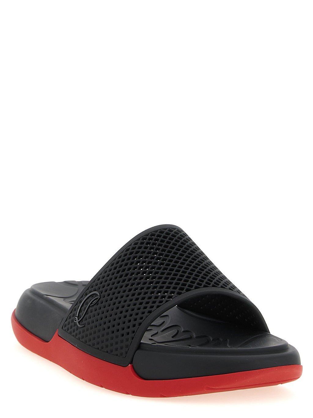 Schwarze Slides aus Polyethylen Christian Louboutin