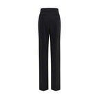 Schwarze Wollhose Oves Aries Flared