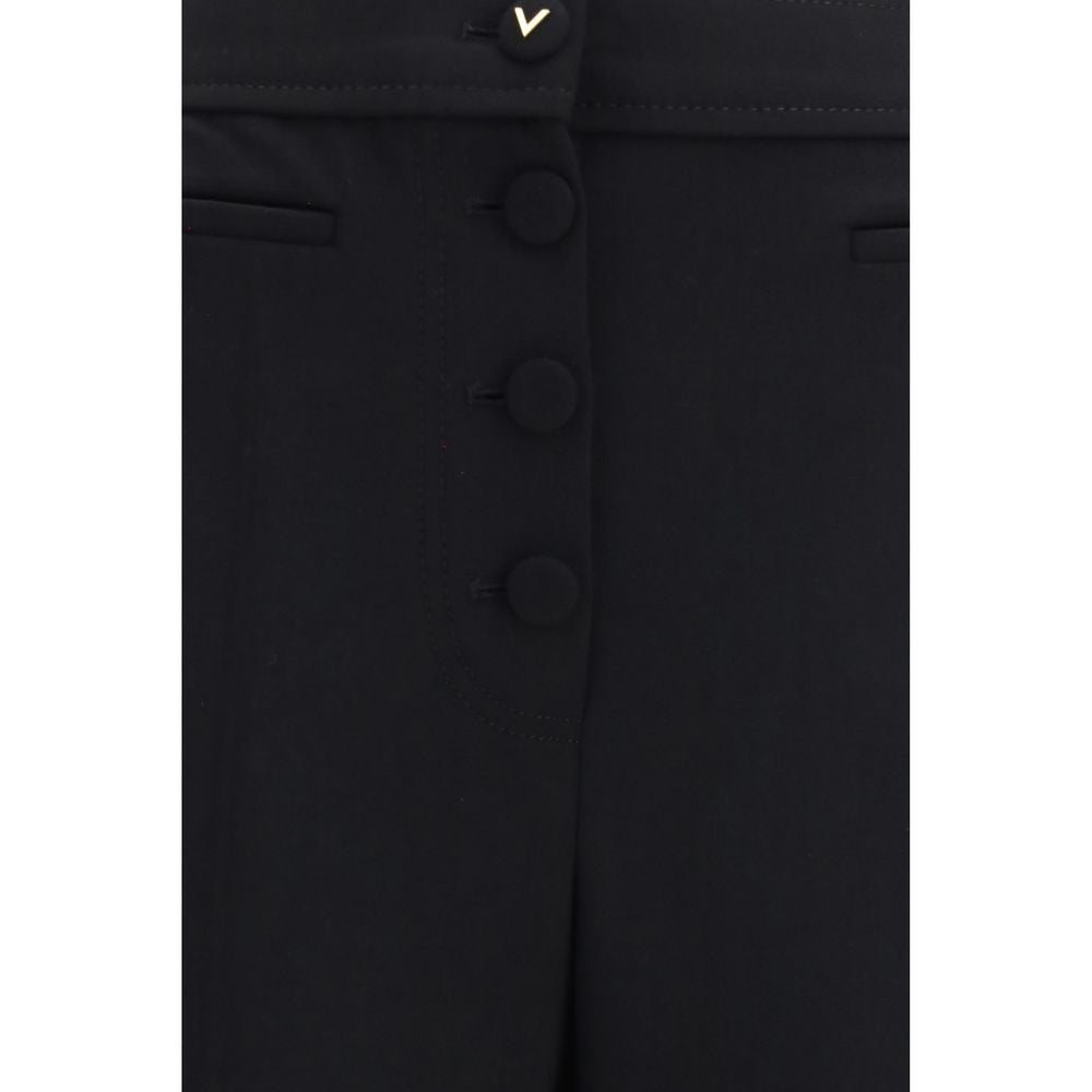 Schwarze Wollhose Oves Aries Flared