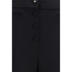Schwarze Wollhose Oves Aries Flared