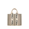 Braune Leinen Handtasche