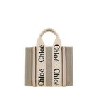 Braune Leinen Handtasche