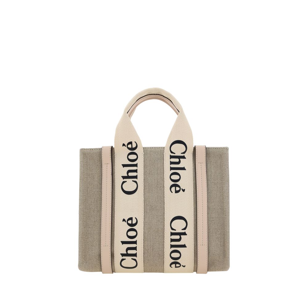Braune Leinen Handtasche