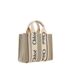 Braune Leinen Handtasche