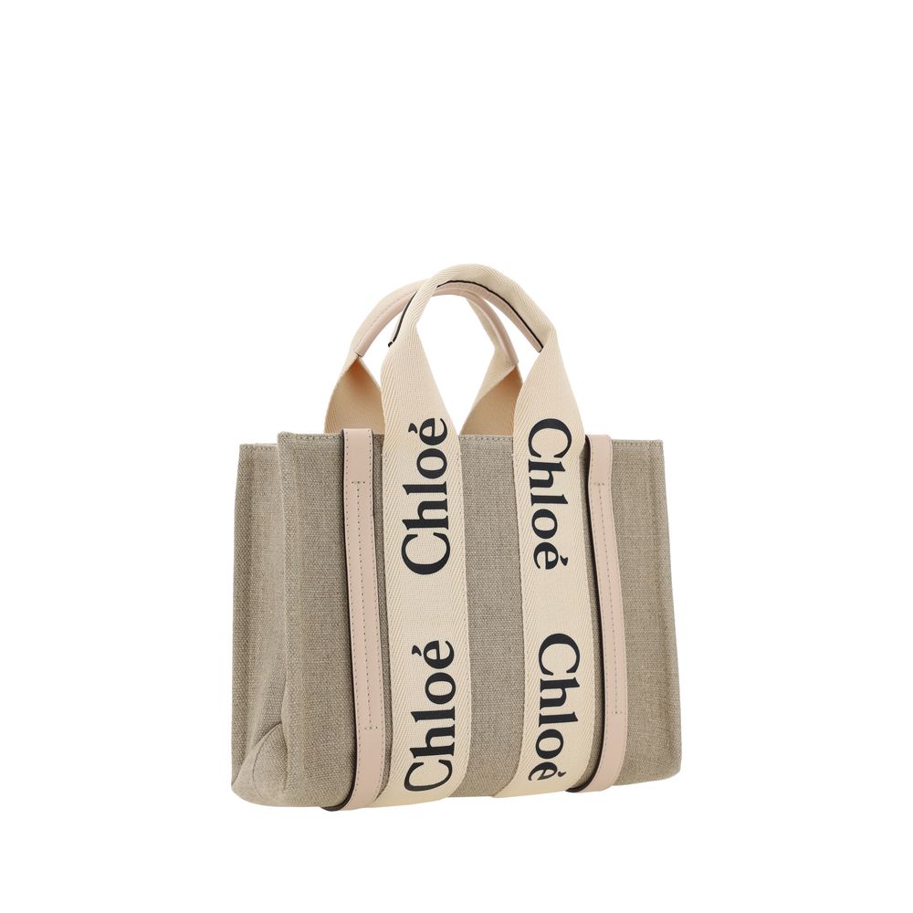 Braune Leinen Handtasche