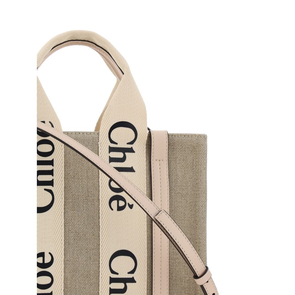 Braune Leinen Handtasche