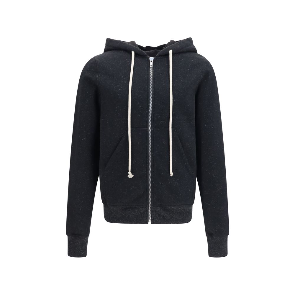 Schwarzer Baumwoll-Sweatshirt
