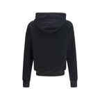 Schwarzer Baumwoll-Sweatshirt