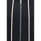 Schwarzer Baumwoll-Sweatshirt
