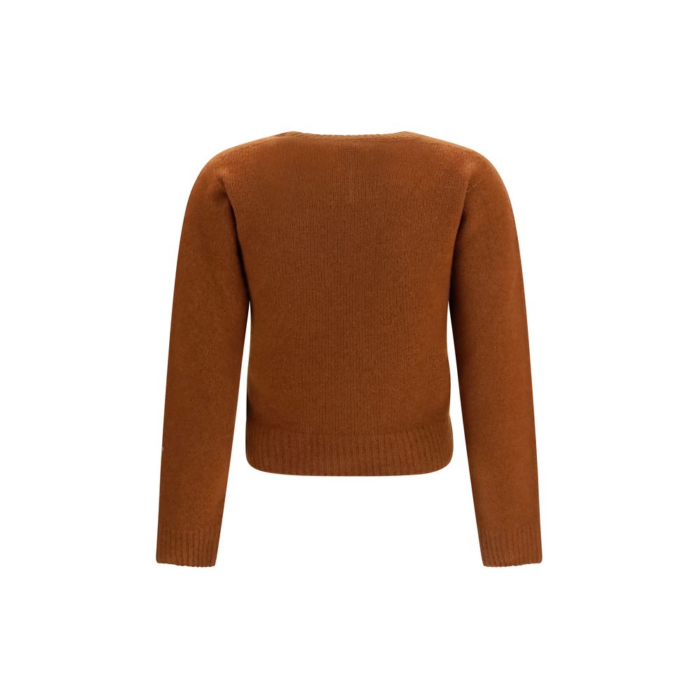 Brauner Kaschmir-Pullover