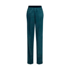 Blaue Seidenhose für die Freizeit