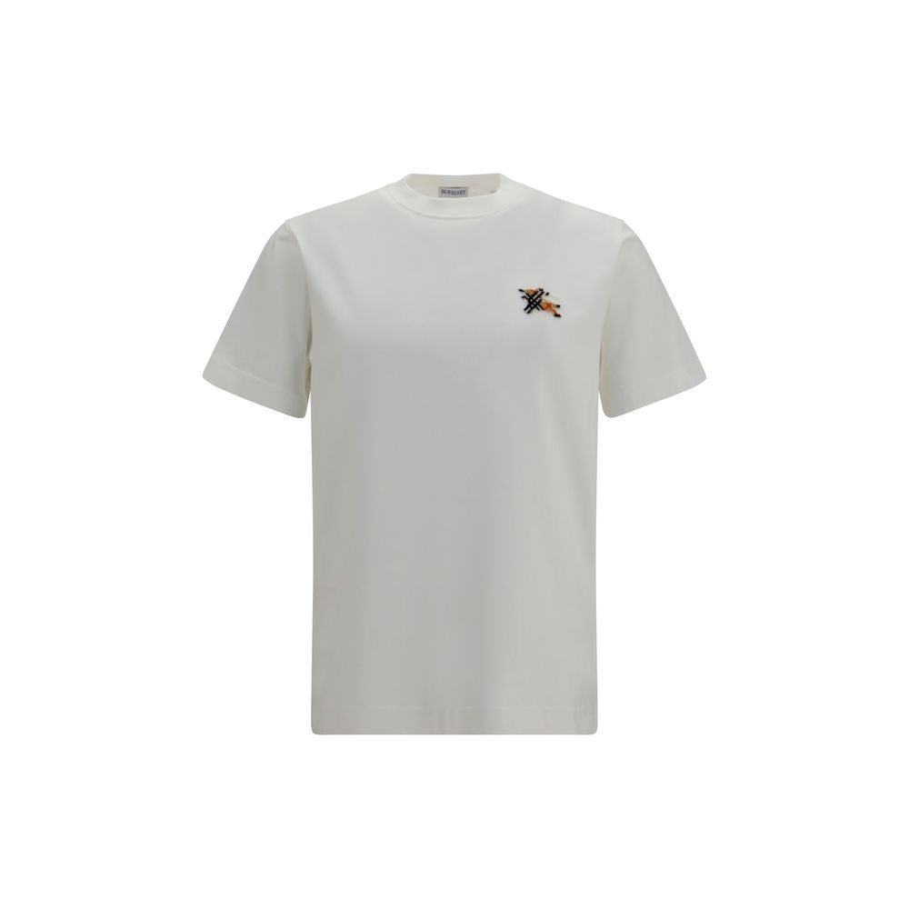 Weißes Baumwoll-T-Shirt Burberry