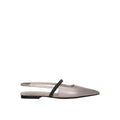 Beige Leder Ballerinas