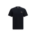 Schwarzes Baumwoll-T-Shirt