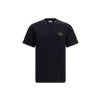 Schwarzes Baumwoll-T-Shirt